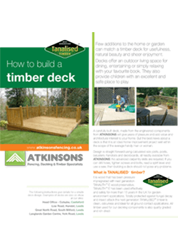 how to build a timber deck