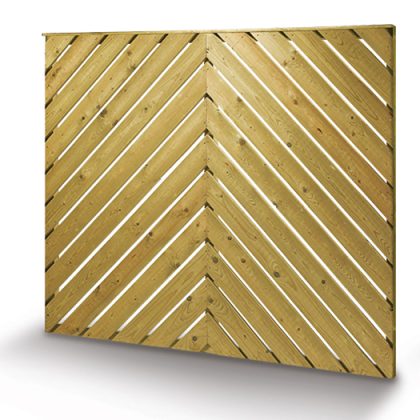 6' x 4' Deluxe Herringbone Fencing Panel