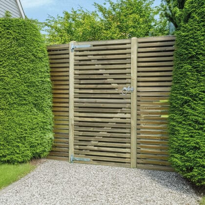 Double Slatted Gate 0.9m x 1.8m