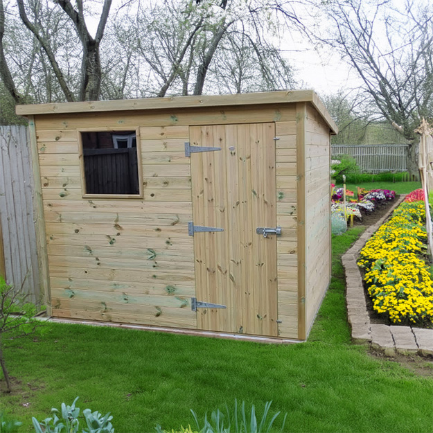pent garden shed