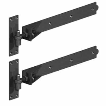 Adjustable Hook And Bands - Sold In Pairs Black Finish